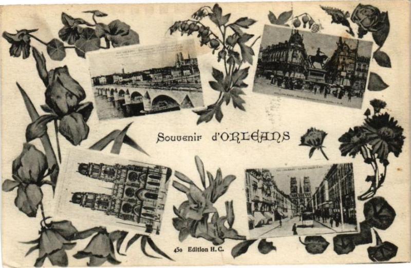 Carte postale ancienne Souvenir d'Orleans