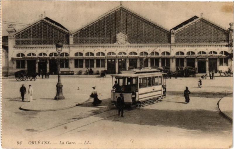 Carte postale ancienne Orleans-La Gare