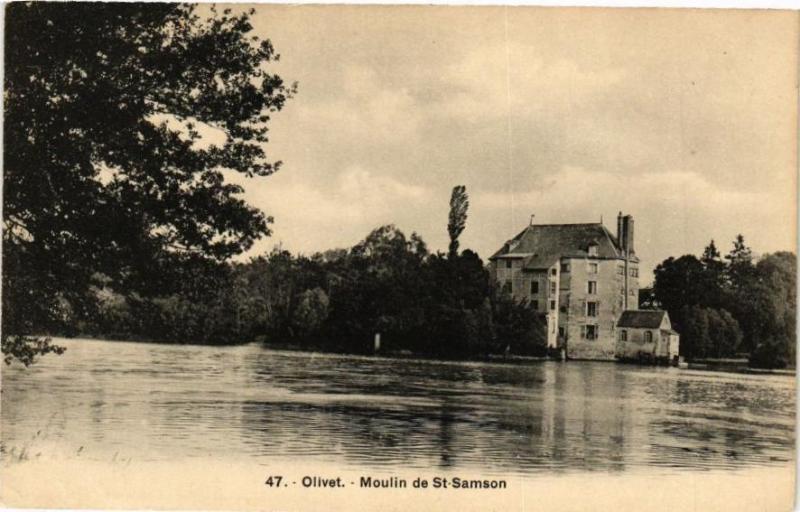 Carte postale ancienne Olivet - Moulin Saint-Samson à Olivet