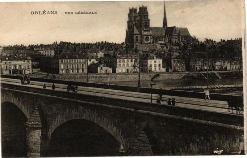 Carte postale ancienne Orleans - Vue générale à Orléans