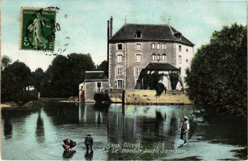 Carte postale ancienne Olivet - Moulin Saint-Samson à Olivet
