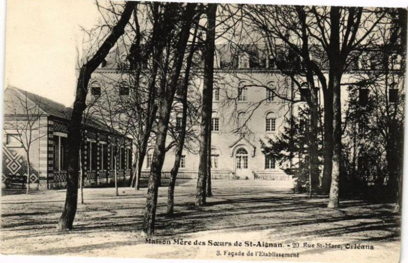 Carte postale ancienne Orleans - Facade de l'Etablissement