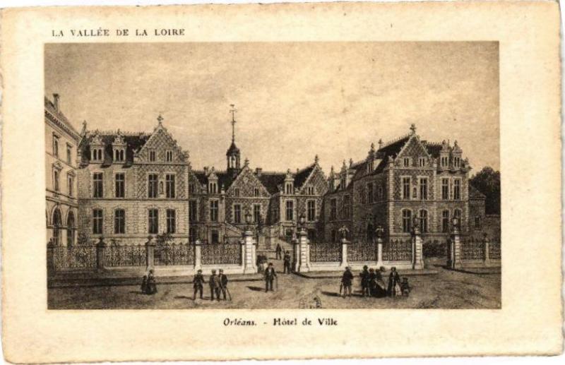 Carte postale ancienne Orleans - Hotel de Ville à Orléans