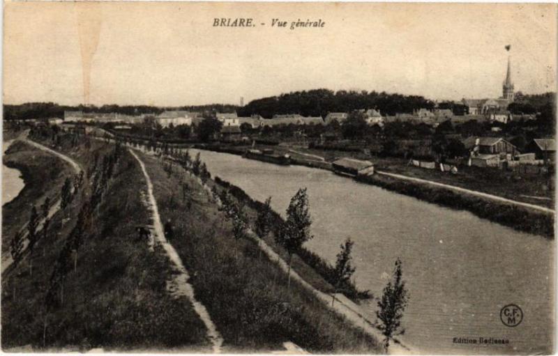 Carte postale ancienne Briare - Vue générale à Briare