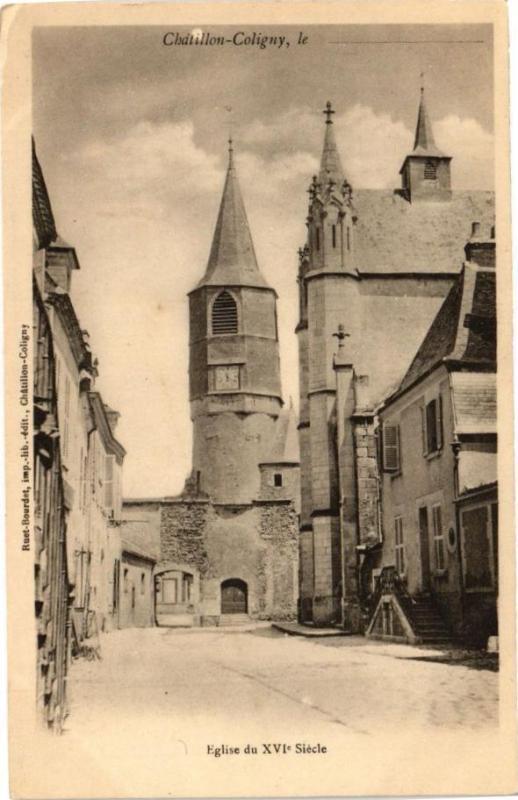Carte postale ancienne Chatillon-Coligny - Eglise de Xvi siecle à Châtillon-Coligny