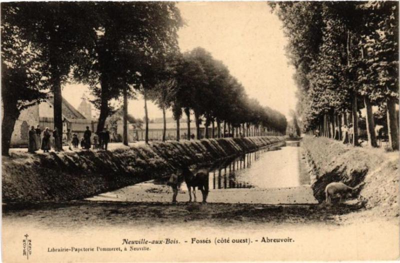Carte postale ancienne Neuville-aux-Bois - Fosses (cote ouest) - Arbevoir à Neuville-aux-Bois