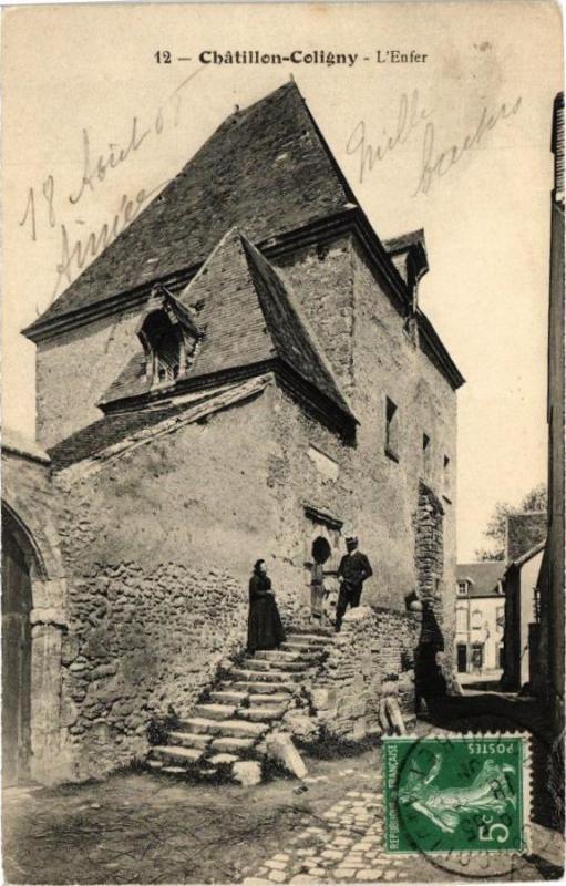 Carte postale ancienne Chatillon-Coligny - L'Enfer à Châtillon-Coligny