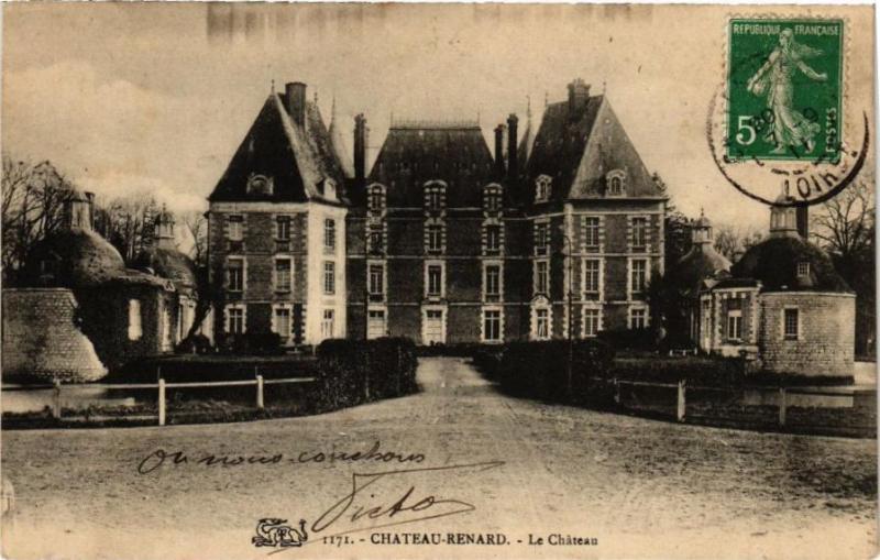 Carte postale ancienne Chateau - Renard- Le Chateau