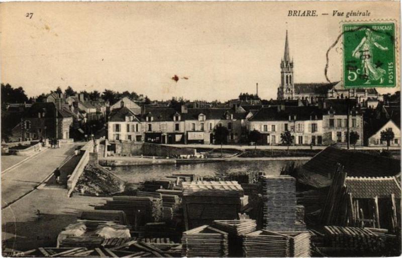 Carte postale ancienne Briare - Vue générale à Briare