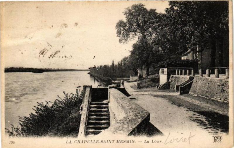 Carte postale ancienne La Chapelle-Saint-Mesmin - La Loire à La Chapelle-Saint-Mesmin