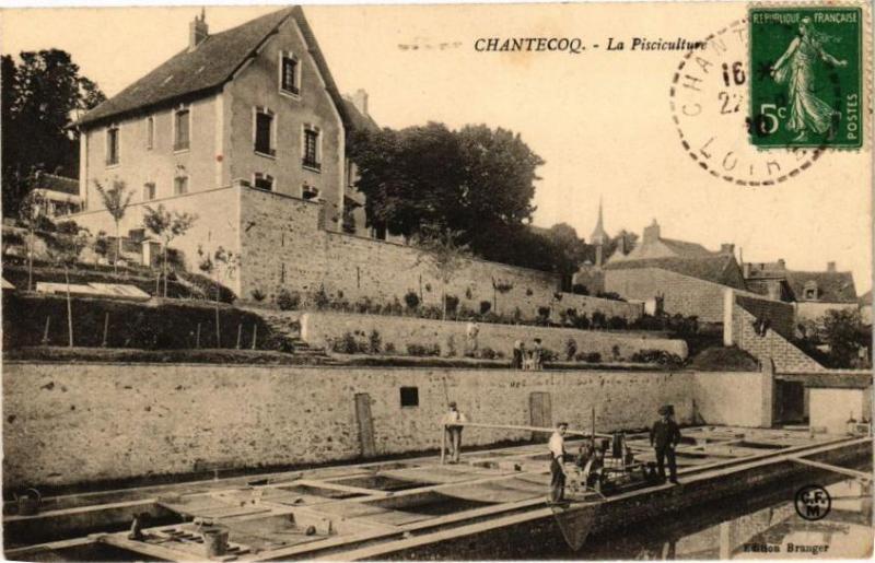 Carte postale ancienne Chalntecoq - La Pisciculture