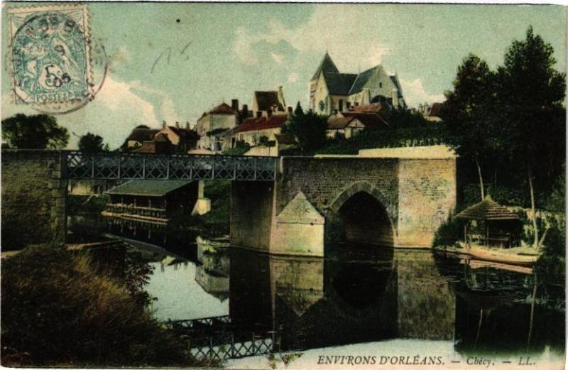 Carte postale ancienne Env. d'Orleans - Checy
