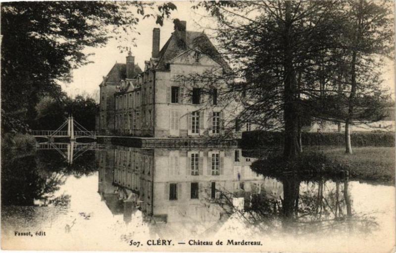 Carte postale ancienne Clery-Chateau de Mardereau