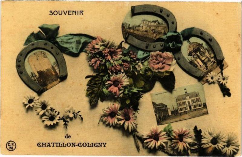 Carte postale ancienne Souvenir de Chatillon-Coligny