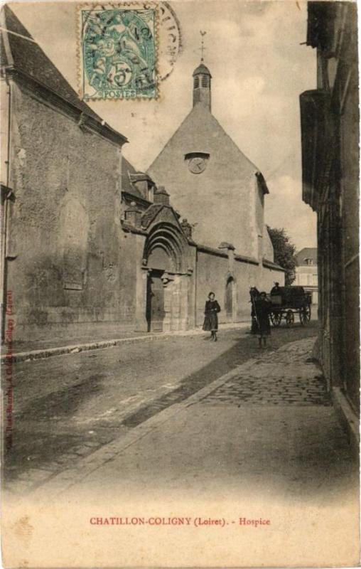 Carte postale ancienne Chatillon-Coligny-Hospice