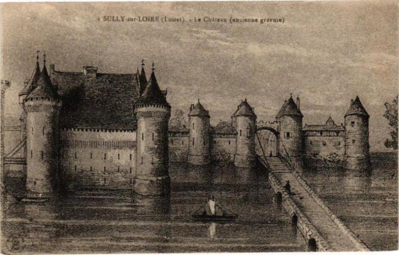 Carte postale ancienne Sully-sur-Loire-Le Chateau à Sully-sur-Loire