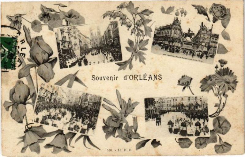 Carte postale ancienne Souvenir d'Orleans