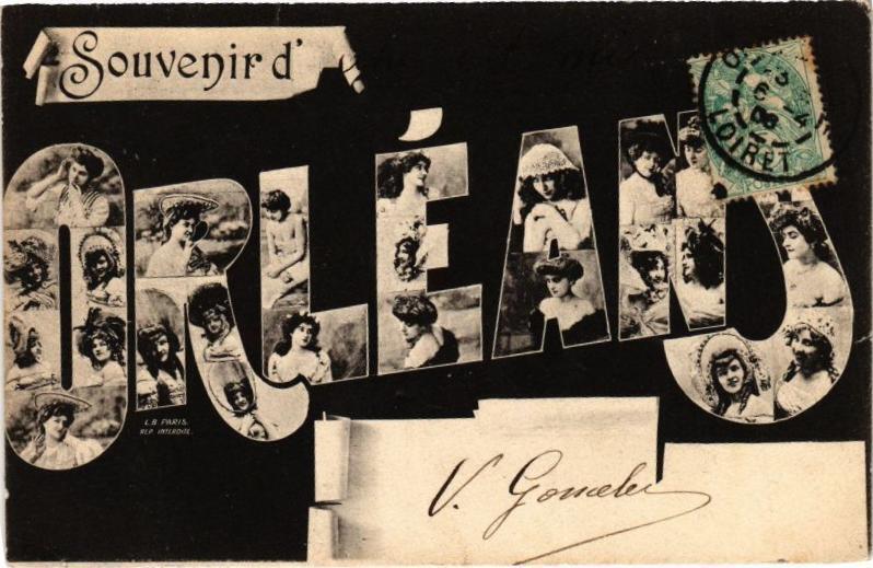 Carte postale ancienne Souvenir d'Orleans