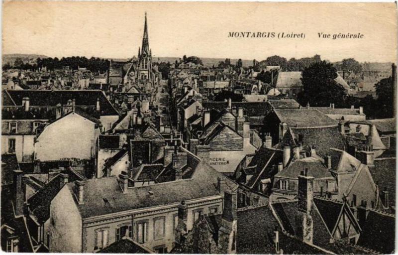 Carte postale ancienne Montargis - Vue générale à Montargis