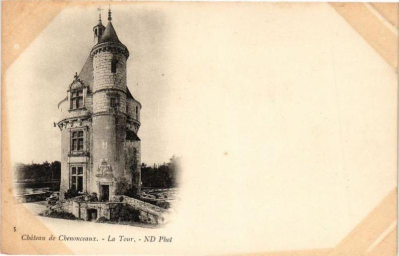 Carte postale ancienne Chateau de Chenonceaux - La Tour à Chenonceaux