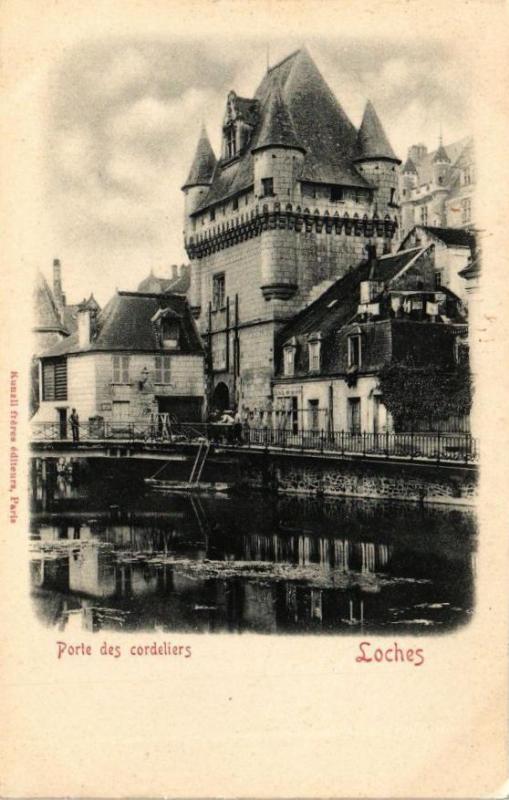 Carte postale ancienne Porte des cordeliers - Loches à Loches