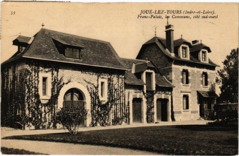 Carte postale ancienne Joue-lez-Tours - Franc-Palais les ommuns coté à Tours