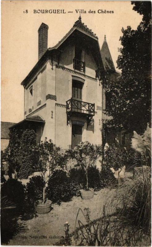 Carte postale ancienne Bourgueil - Villa des Chénes à Bourgueil