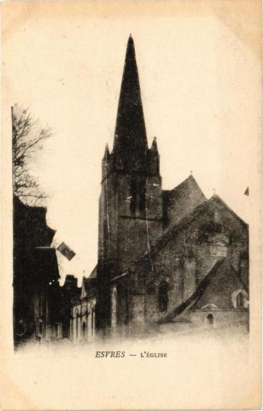 Carte postale ancienne Esvres - L'Eglise à Esvres