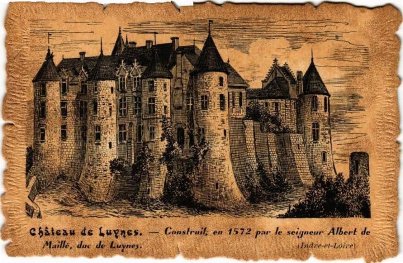 Carte postale ancienne Le Chateau de Luynes - Construit en 1572 par le seigneur Albert de à Luynes