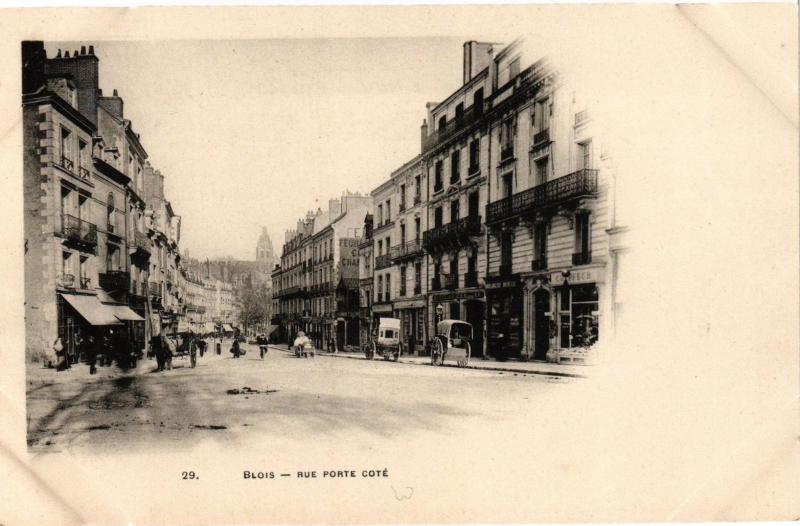 Carte postale ancienne Blois - Rue Porte Cote à Blois