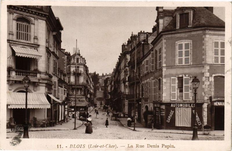 Carte postale ancienne Blois - (Loir-et-Cher) - La Rue Denis-Papin à Blois