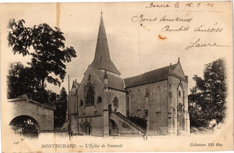 Carte postale ancienne Montrichard-L'Eglise de Nantueil