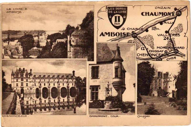 Carte postale ancienne La Loire a Amboise-Les Bords de la Loire