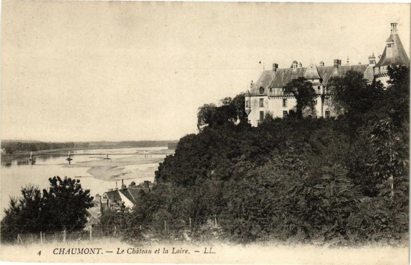 Carte postale ancienne Chaumont-Le Chateau et la Loire