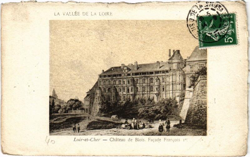 Carte postale ancienne Loir et Cher-Chateau de Blois à Blois