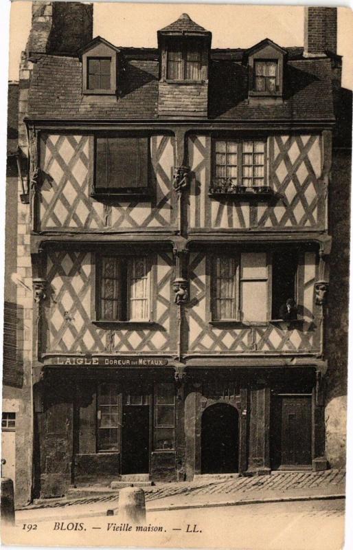 Carte postale ancienne Blois - Vieille maison à Blois