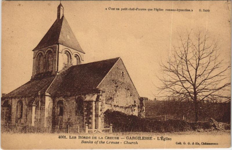 Carte postale ancienne Gargilesse L'Eglise France