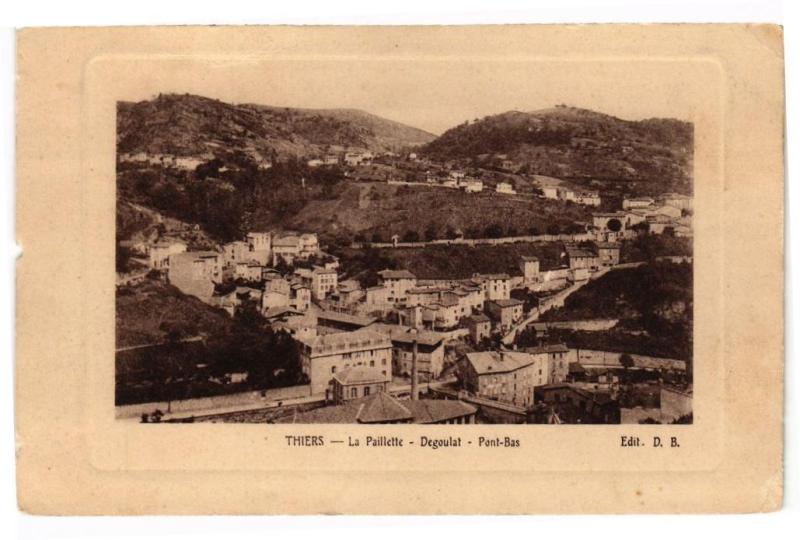Carte postale ancienne Thiers - La paillette à Thiers