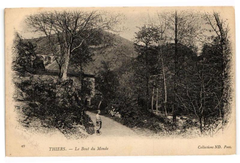 Carte postale ancienne Thiers - Le bout du monde à Thiers