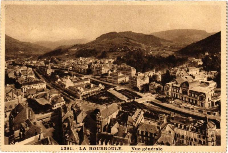 Carte postale ancienne La Bourboule-Vue générale à La Bourboule