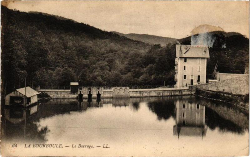 Carte postale ancienne La Bourboule-Le Barrage à La Bourboule