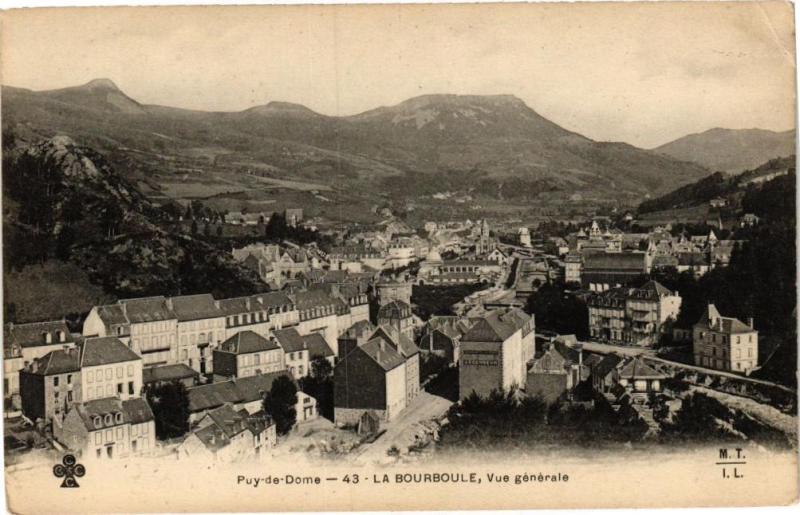Carte postale ancienne Puy-de-Dome - La Bourboule - Vue générale à La Bourboule