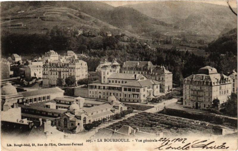 Carte postale ancienne La Bourboule - Vue générale à La Bourboule