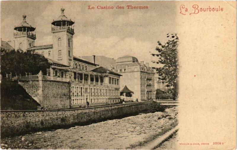 Carte postale ancienne Le Casino des THERMes-La Bourboule à La Bourboule