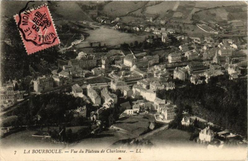 Carte postale ancienne La Bourboule-Vue du Plateau de Charlanne à La Bourboule