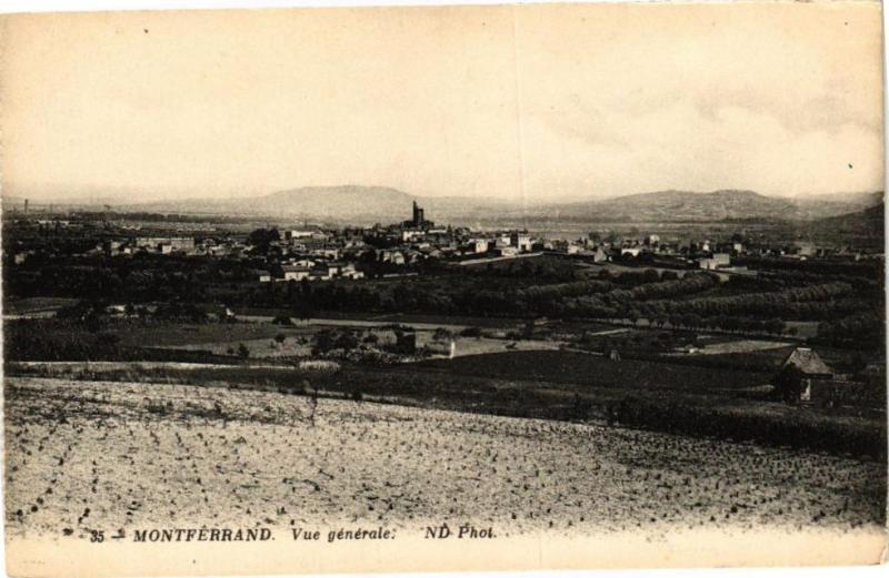 Carte postale ancienne Montferrand - Vue générale