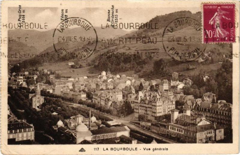 Carte postale ancienne La Bourboule-Vue générale à La Bourboule