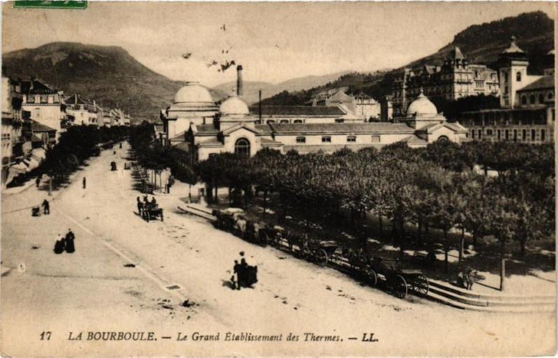 Carte postale ancienne La Bourboule-Le Grand Etabl. des THERMes à La Bourboule