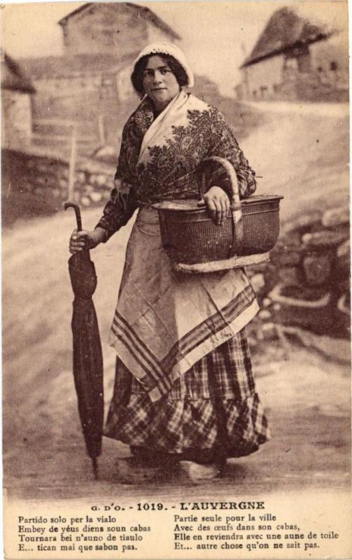Carte postale ancienne L'Auvergne