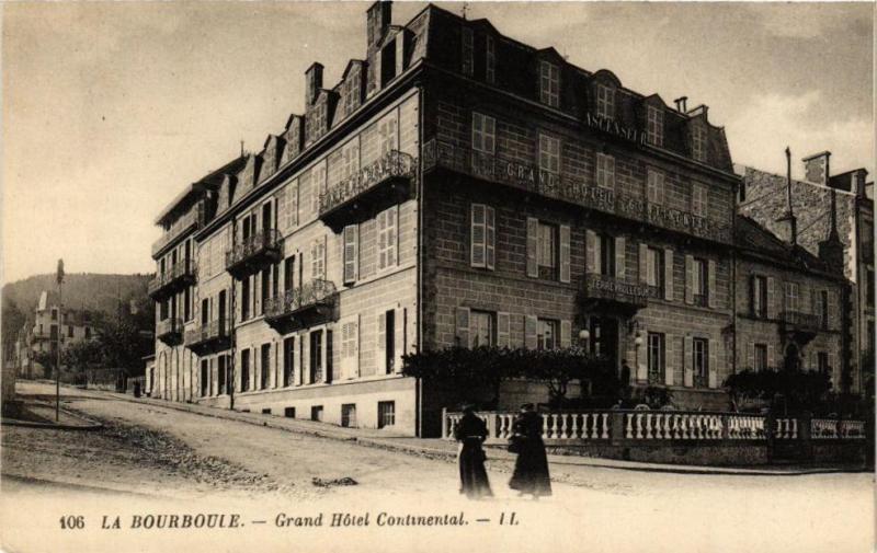 Carte postale ancienne La Bourboule - Grand Hotel Continental à La Bourboule